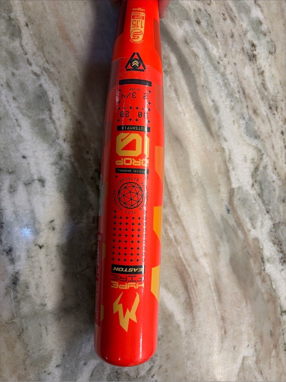 New Easton 2025 Hype Fire Drop 10 30 In/20 oz USSSA NIW
